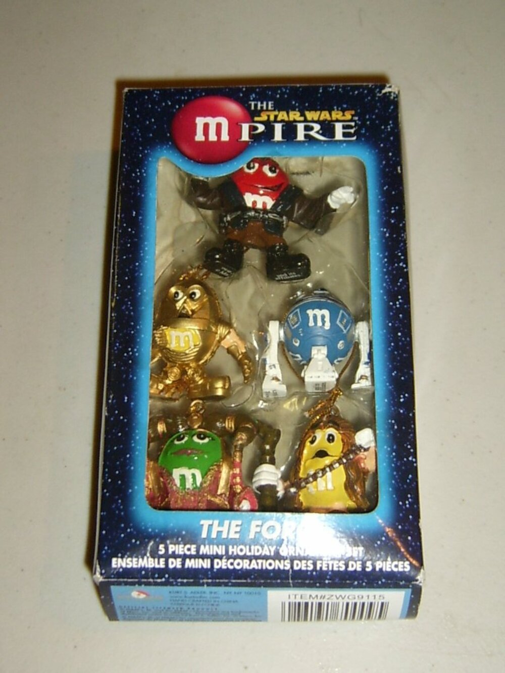 M&M Star Wars MPIRE Mini Christmas Ornament Set " The Force"